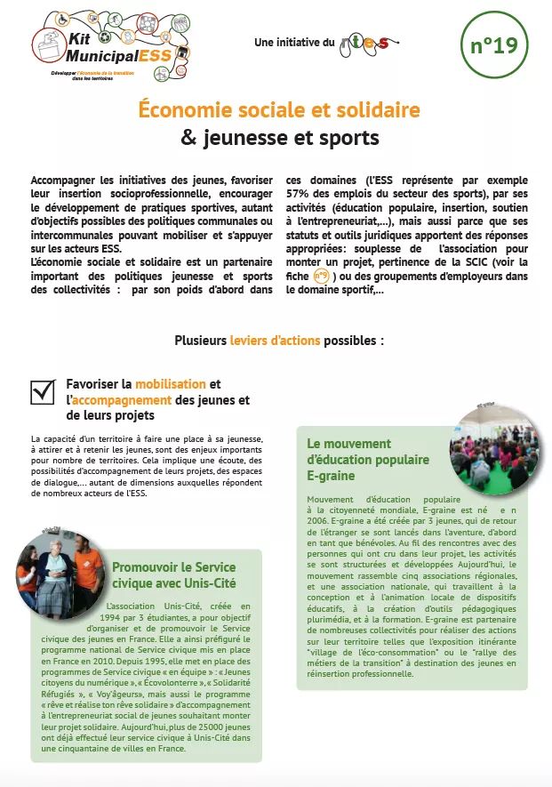 MahelCoppey's tweet photo. 📝 Découvrez deux nouvelles fiches du kit #MunicipalESS  du @ReseauRTES
fiche n°1⃣9⃣ - #ESS &amp; jeunesse et sports
fiche n°2⃣0⃣ - Finance solidaire &amp; #monnaieslocales 👉 https://t.co/bci9b2lvdu https://t.co/xsb2089opA