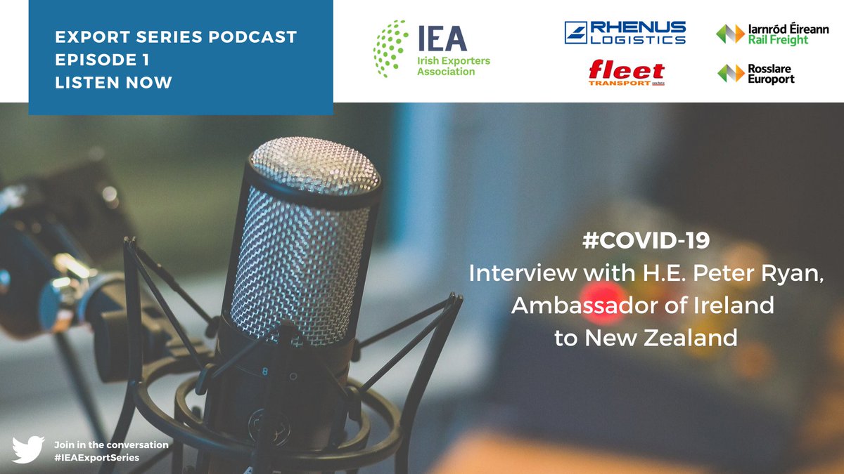 Irish Exporters (@irishexporters) on Twitter photo 🎙️We are delighted to launch our first episode of our #IEAExportSeries podcast. On Tuesday, we spoke with Ambassador Peter Ryan <a href="/PeterRyanEire/">PeterRyanIreland</a> <a href="/IrelandinNZ/">Ireland in New Zealand</a> on #COVID19 in NZ & the contrast and similarities between our two islands
➡️Listen here: bit.ly/IEAPodcast 🎙️We are delighted to launch our first episode of our #IEAExportSeries podcast. On Tuesday, we spoke with Ambassador Peter Ryan <a href="/PeterRyanEire/">PeterRyanIreland</a> <a href="/IrelandinNZ/">Ireland in New Zealand</a> on #COVID19 in NZ & the contrast and similarities between our two islands
➡️Listen here: bit.ly/IEAPodcast
