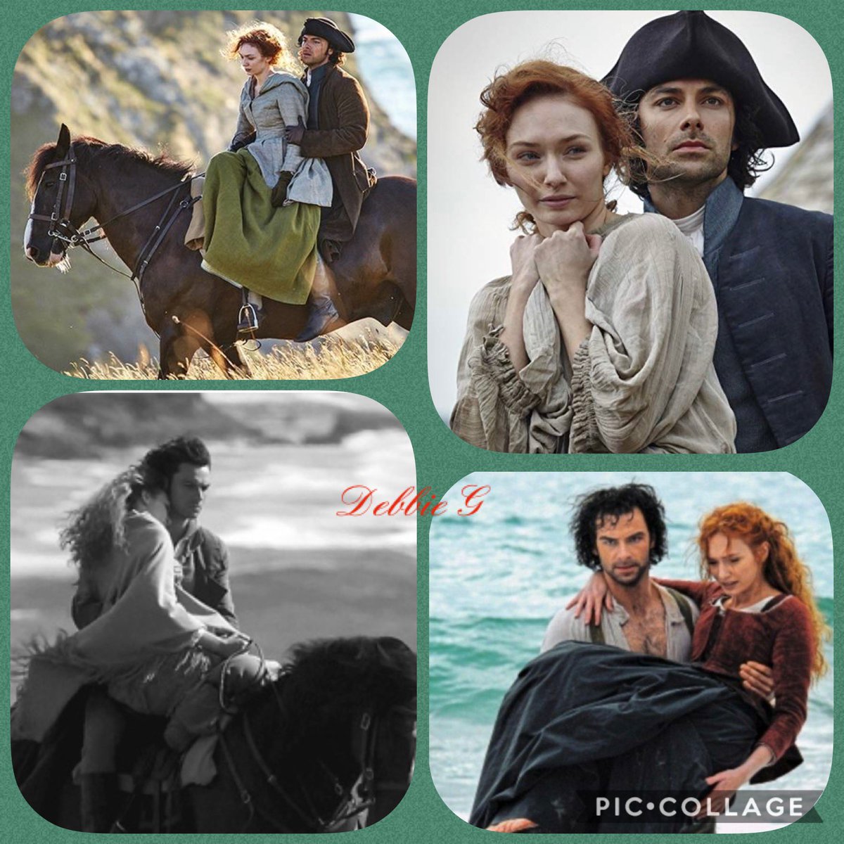 Happy #ThoughtsForThursday #AidanCrew. Ross and Delmeza. Delmeza was Ross’ s true love. #AidanTurner #EleanorTomlinson. #Poldark Make this Thursday a great day and stay safe XoXo 💁‍♀️🥰