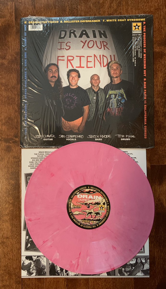 chicomak's tweet photo. Drain - California Cursed new LP from this Santa Cruz hardcore band. Finally received and worth the wait.

Pink variant / 300

#drainhardcore #santacruzhardcore #revelationrecords #hardcore https://t.co/IU3kbPBOqO