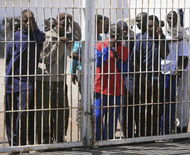 first of all any boat that comes here, they are seperated into single men (and women) and families. men are placed in whats known as Hal Safi Barracks, which was a military base turned detention centre. there are around 1000 (or more) predominantly black men in there