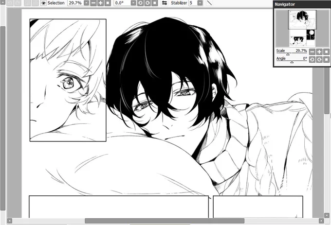 i sketched out a short Dazatsu comic 3 months ago but haven't finished it yet- 