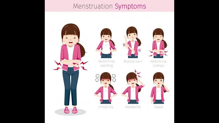 (Blood loss) might be heavy, light or moderate and still be considered as normal.- Menstrual flow of 2-7 days is also considered normal.• Symptoms of Normal MENSTRUATION- Nipple/Breast pain- Pimples- Lower abdominal pain- Hunger issues- Inability to sleep.