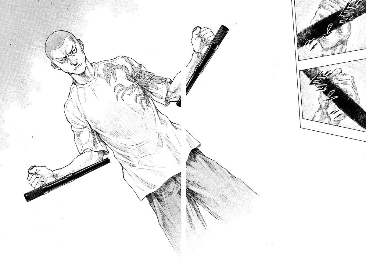 A la fin du manga il se bat pour protéger les personne qu'il aime.