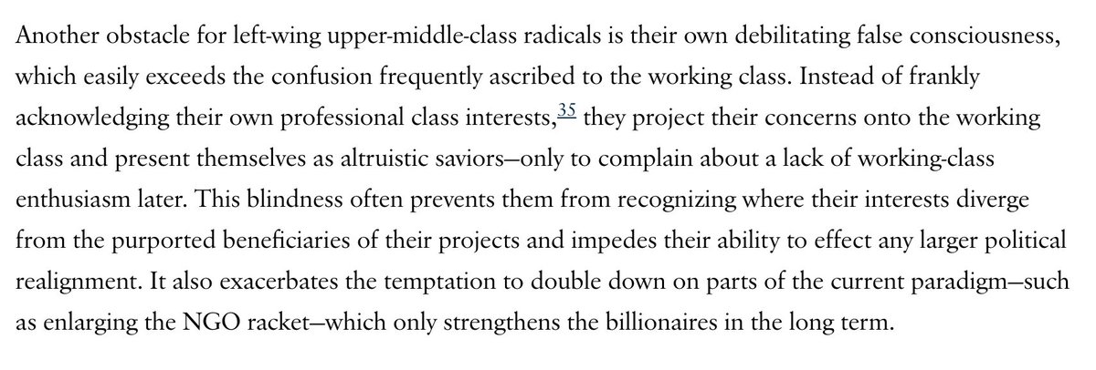 A recent article from American Affairs editor Julius Krein touches on a related theme ( https://americanaffairsjournal.org/2019/11/the-real-class-war/). It should be read as supplementary to our article on the failure of the Bernie campaign ( https://americanaffairsjournal.org/2020/05/first-as-tragedy-then-as-farce/)