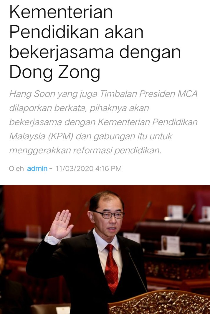 Kenapa UMNO PAS mengamuk? DAP bantah ke? Tak.Yang bantah beriya tu Dong Zong. Dia pro MCA. Tak ingat ke, Timb Menteri Pendidikan (MCA) jadikan nak berbaik dgn Dong Zong tu misi dia di zaman PN?
