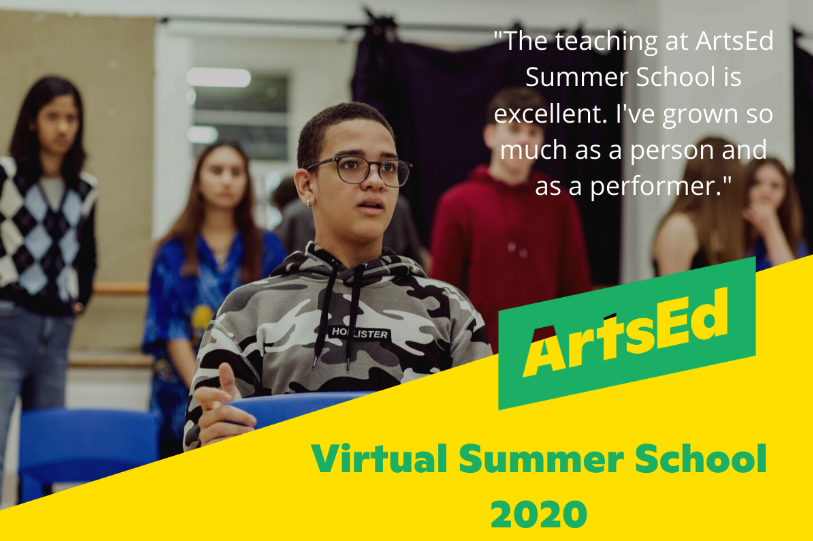 Virtual courses will run throughout 27 July - 14 August 2020 <a href="/ArtsEdLondon/">ArtsEd</a>. Contact info@artsed.co.uk for more info or to book buff.ly/2yKysKA