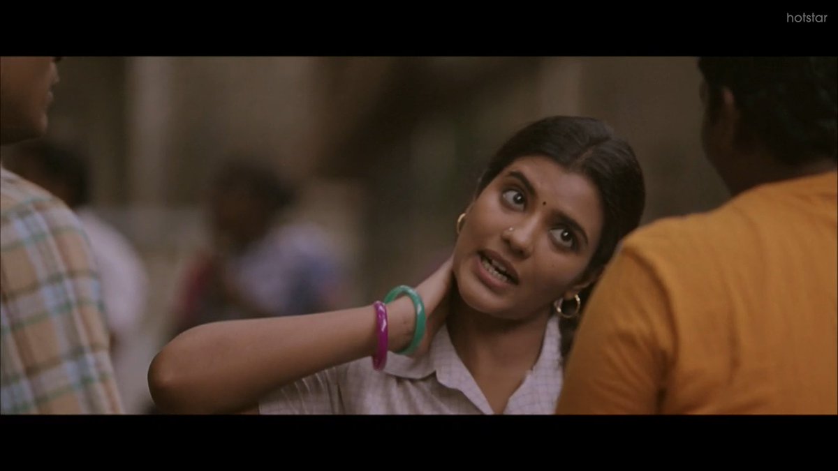 Padma is a liberated spirit, it's one of the interesting female characters in recent times. While setting the chapter, Vetrimaaran uses the perks of Shakespearean style, he introduces Chandra's character, and a witch side-kick, who assures Anbu will bring all fortune to her.
