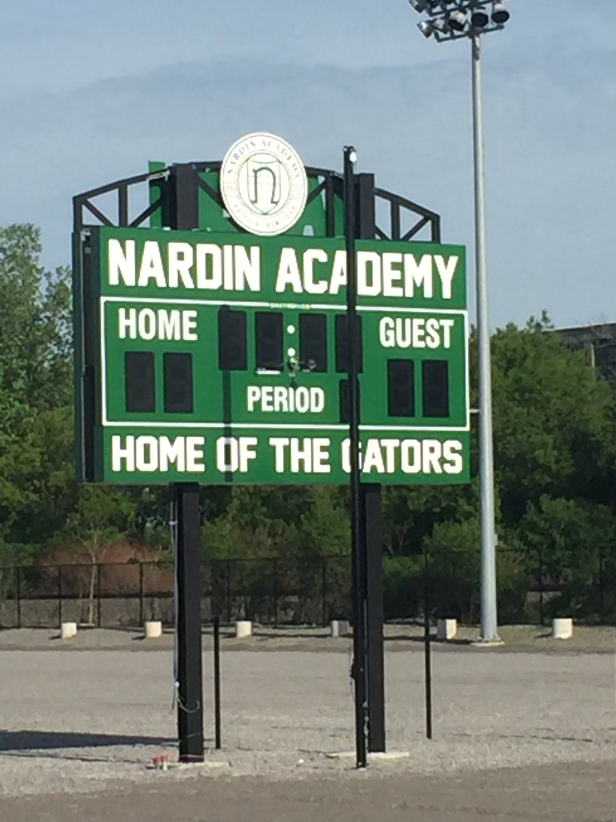 NardinAthletics's tweet photo. Scoreboards went up yesterday...excited to play there this fall! #GoGators https://t.co/lVD1Mqsjqw