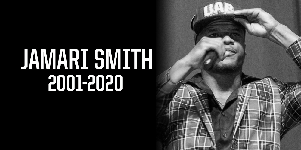 Rest In Peace, Jamari 🙏

“Our hearts are broken to learn about the tragic passing of Jamari Smith. We want to send our deepest condolences to the entire Smith family. Jamari was an upstanding young man with an extremely bright future. He'll always be a Blazer.” - <a href="/CoachBillClark/">Bill Clark</a>