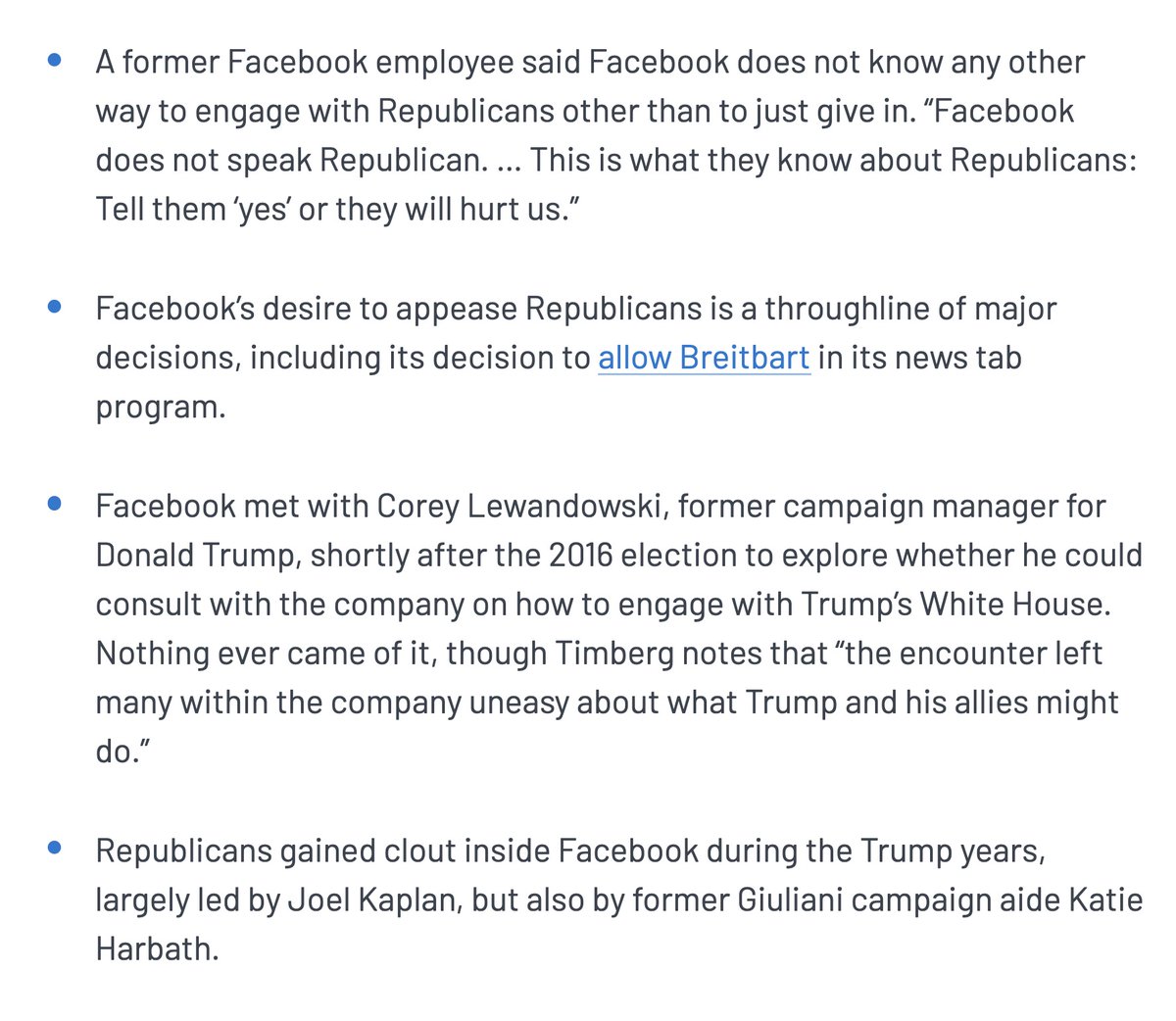 Earlier this year, we learned about a whole host of systematic ways that Facebook favors conservatives. https://www.mediamatters.org/facebook/new-report-shows-12-ways-facebook-favors-conservatives