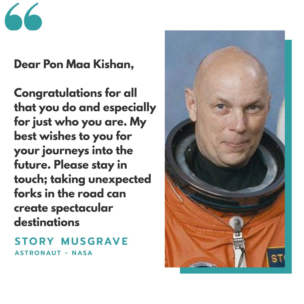 wingsofaero's tweet photo. Astronaut - Story Musgrave of NASA congratulated the efforts of our Founder and President - Mr. Pon Maa Kishan for the contribution he made to Aerospace Community.

#nasa #storymusgrave #astronaut #wingsofaero #aerorevolution https://t.co/HO2pcXjs8t