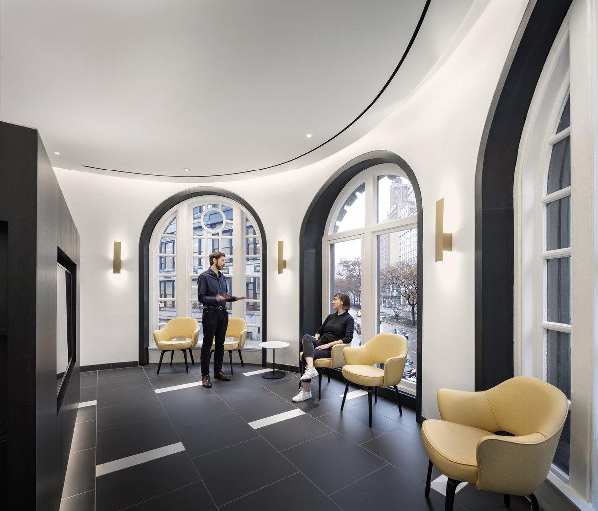 SYArchitecture's tweet photo. Inspired by its location in a landmarked iconic building in Manhattan, SYA’s Mount Sinai Doctors, Ansonia (completed in 2018) provides a grand setting for Mount Sinai Health’s leading-edge care. https://t.co/FGxa8Ckk5v