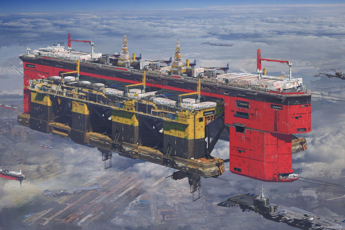 Paul Chadeisson  @PaulC04's beautiful designs, and absolutely insane sense of scale. https://www.artstation.com/pao&nbsp;