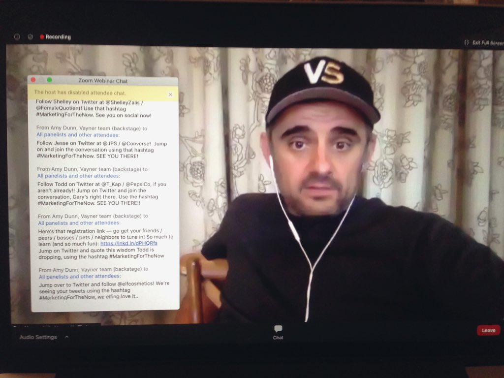 heybizgeek's tweet photo. Watching #MarketingForTheNow 
The greatest leader, The CEO and, The chairman @garyvee / @VaynerMedia 
🔥 🚀 
Kory Marchisotto CMO of @elfcosmetics talks marketing strategies and consumer engagement. https://t.co/AiUB77Rc2u
