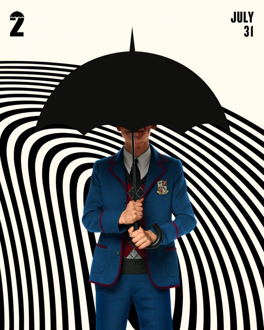 allseriess's tweet photo. #UmbrellaAcademy | Novos pôsteres promocionais da 2ª temporada.

A série estreia dia 31 de julho. https://t.co/chwIzFR0BL