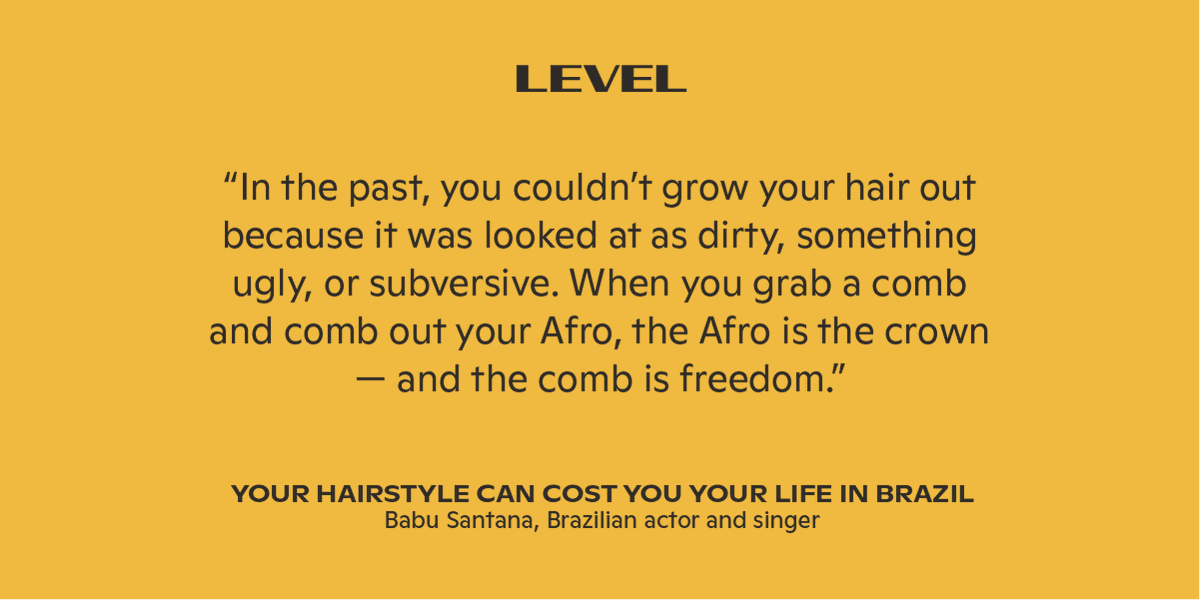 Despite this pushback from the state, Brazil’s Black hair revolution continues, from shifting norms in Brazil’s barbershops to changing tides in pop culture, Full story:  https://read.medium.com/but6rxg&q...