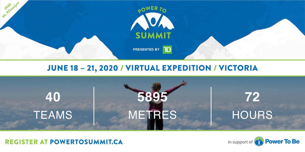 We are excited to announce that registration is now opened for Power To Summit! From June 18th-21st we are hosting our very first Power To Summit Victoria Virtual Expedition. Learn more and register a team at raceroster.com/events/2020/27…