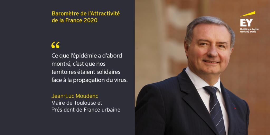 « Ce que l’épidémie a d’abord montré, c’est que nos territoires – urbains, périurbains, ruraux – étaient solidaires face à la propagation du virus. » Découvrez l’’interview de <a href="/jlmoudenc/">Jean-Luc Moudenc</a>, maire de #Toulouse et président de <a href="/France_urbaine/">France urbaine</a> spr.ly/6010GDhh2 #AttractivitéEY