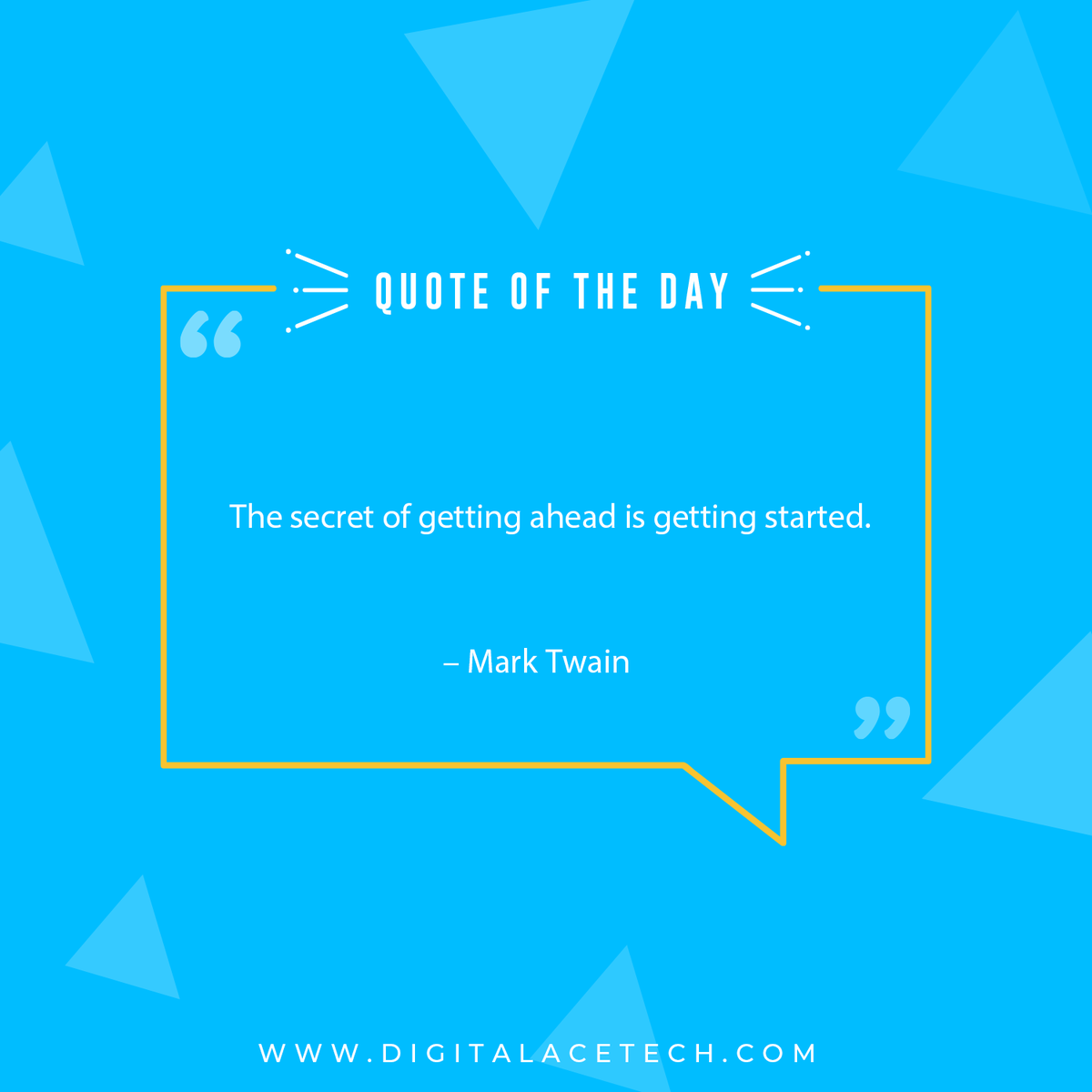 DigitalAceTech's tweet photo. It is never too late to start afresh and amp up your marketing! Advertise your brand correctly with Digital AceTech! Visit https://t.co/HKyRn2a5tX now!
#Thursdaymotivation #ThursdayThoughts #ThursdayEvening #MarkTwain #DigitalAceTech https://t.co/GOxz6qRW70