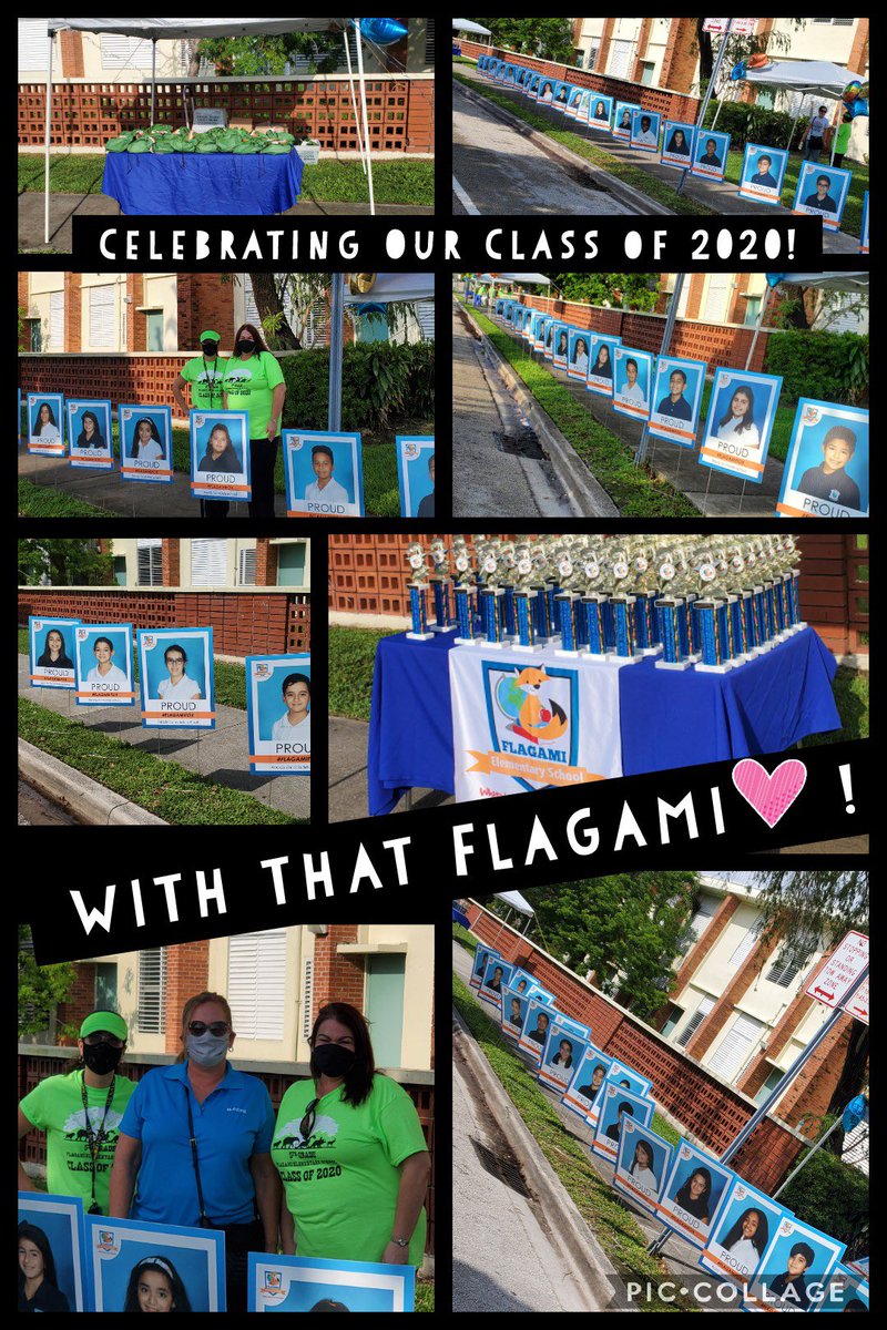FlagamiSchool's tweet photo. Getting ready for our Fifth Grade Promtional Drive-by Parade with our Administrators and our Region Director Dr. Arazoza. #MiddleSchoolHereICome #OnceAFoxAlwaysAFox @MDCPS @MDCPSCentral https://t.co/guMxexWL9J
