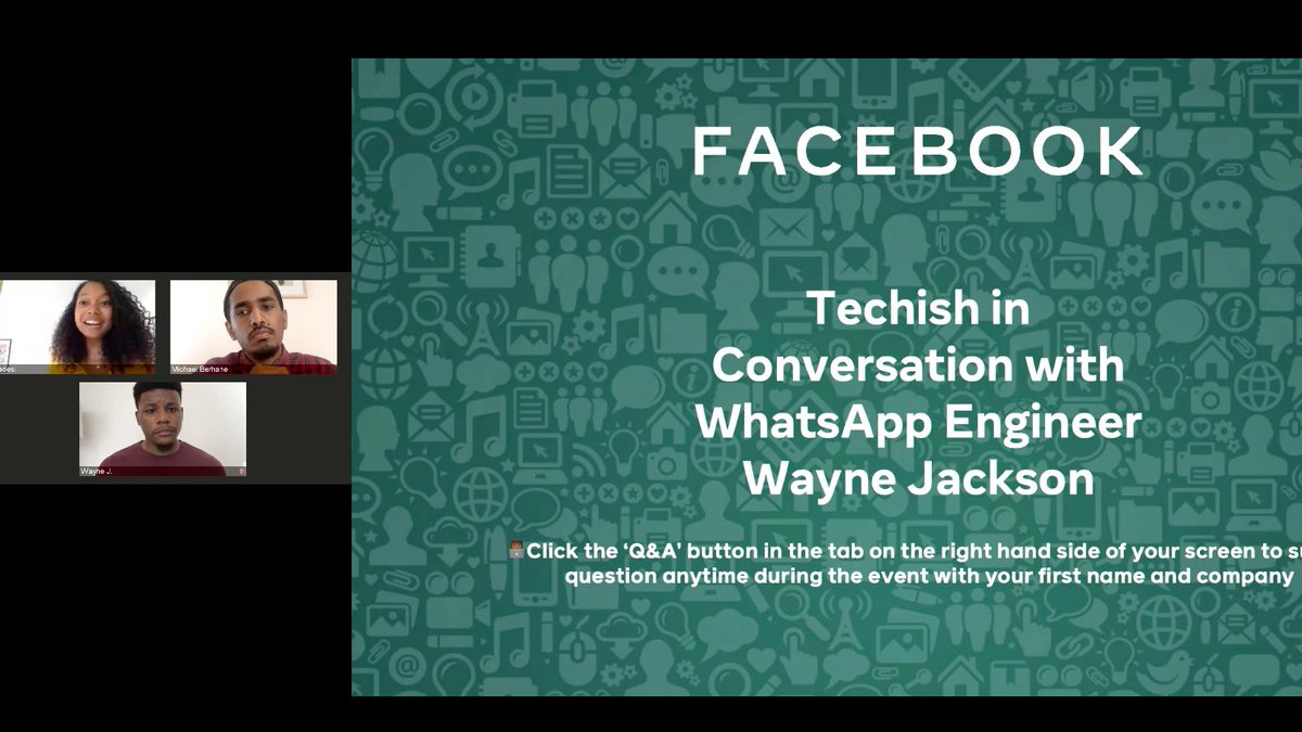 jeanjimbo's tweet photo. Enjoying this great convo by my fav tech podcast #Techish x Facebook.
#BlackTechTwitter #UKBlackTech https://t.co/sWUDaROTXg