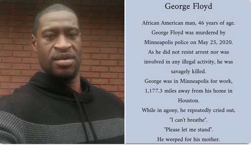 please take some time to read and help spread awareness 
Double exclamation mark
RIP George Floyd 

#BlackLivesMatter #JusticeForFloyd #JusticeForGeorgeFloyd #minneapolisriots #Minneapolis #GeorgeFloydWasMurdered #BlackLivesMatters