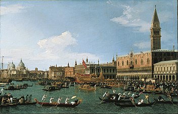 #TwitterCultural
¡Que hermosa es #Venecia!
Especialmente cuando la vemos retratada por #Canaletto (1697-1768), pintor italiano famoso por pintar los paisajes urbanos de Venecia y máximo exponente del género #Vedutismo.
Para disfrutar..