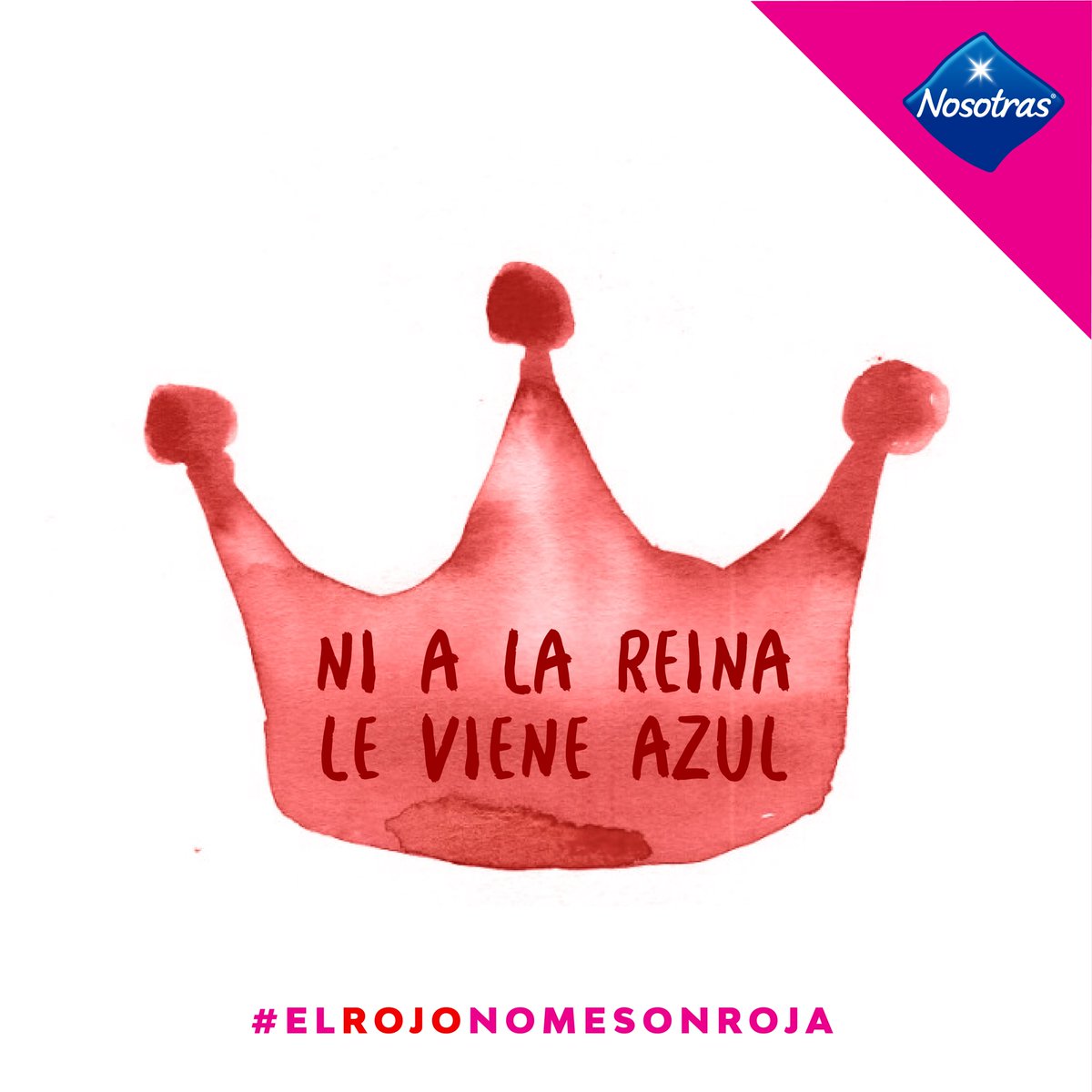 YoAmoNosotras's tweet photo. “A la reina de Inglaterra le gusta esto…” Es momento de dejar de ver el período con vergüenza #ElRojoNoMeSonroja
#DiadelaHigieneMenstrual
#menstruacion #PeriodDay https://t.co/uez1WQVlcj