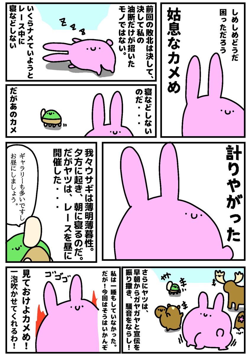 ウサギとカメ 