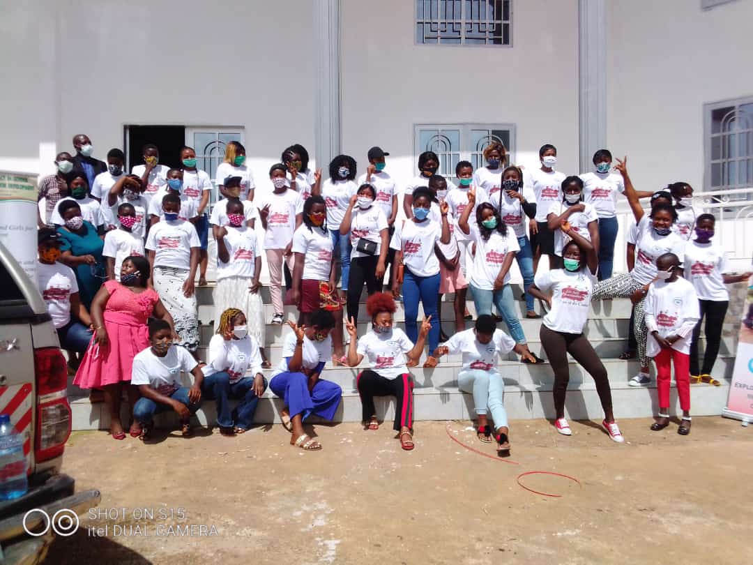 NRoscaline's tweet photo. Celebrating MHM day with the girls is a  memorable one. CAGEAD  in Covid 19 with social distance today celebrate the girl child through several activities and the production of reusable pad
#celebratethegirlchild
@Center4advocac1 @ClotildaAndien
 @sanambna 
@AfonAkwe 
@HelenaGron https://t.co/6tSDb2t9ve