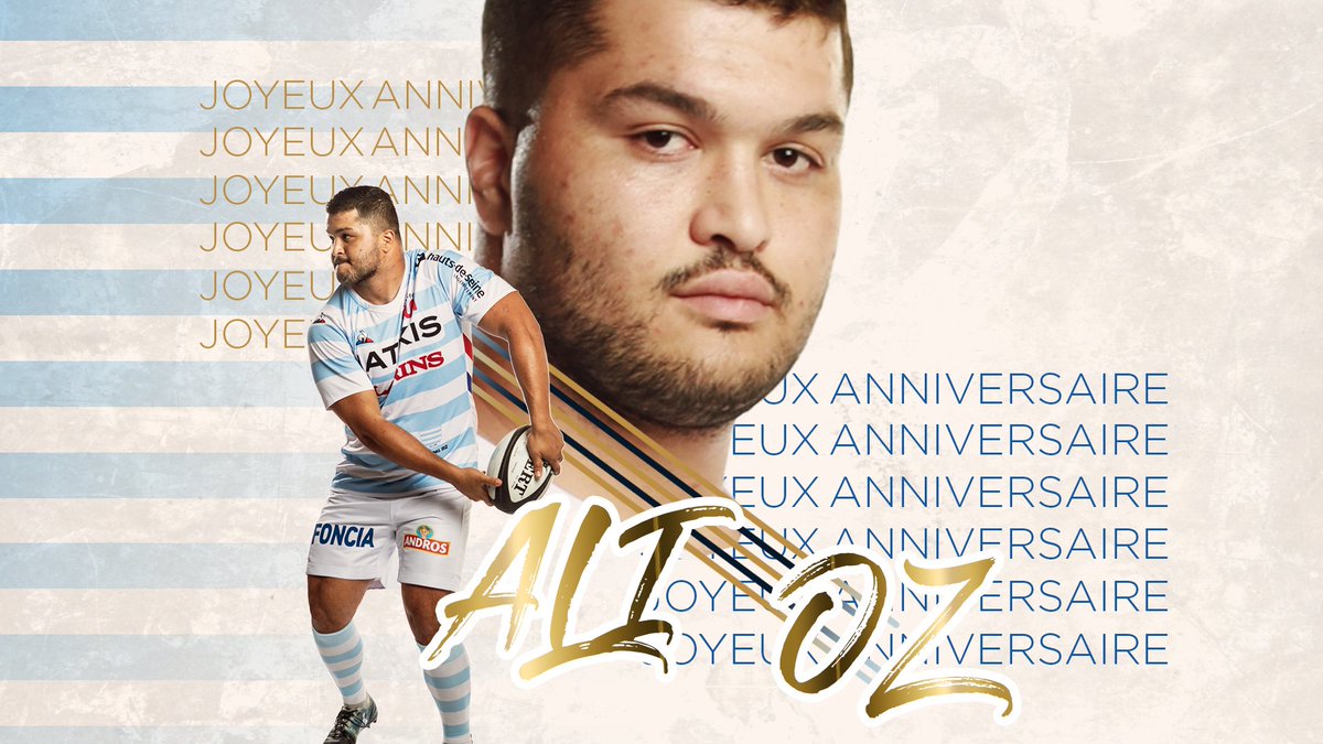 Racing 92 X 2 5 Tres Joyeux Anniversaire Ali Hbd