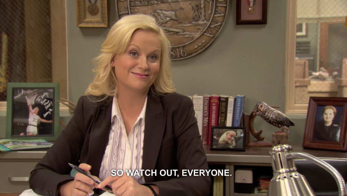 out of context parks and rec tweet media