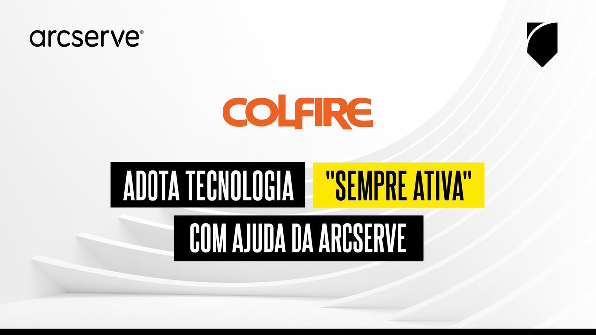 Arcserve_BR's tweet photo. Com o Arcserve UDP Cloud Hybrid, a empresa #Colfire está “sempre ativa”, o que significa que os sistemas e dados críticos ficam totalmente protegidos e disponíveis a qualquer hora. Leia mais sobre essa segurança na nuvem → https://t.co/1jOb1VD2cb https://t.co/WGFskpW52v