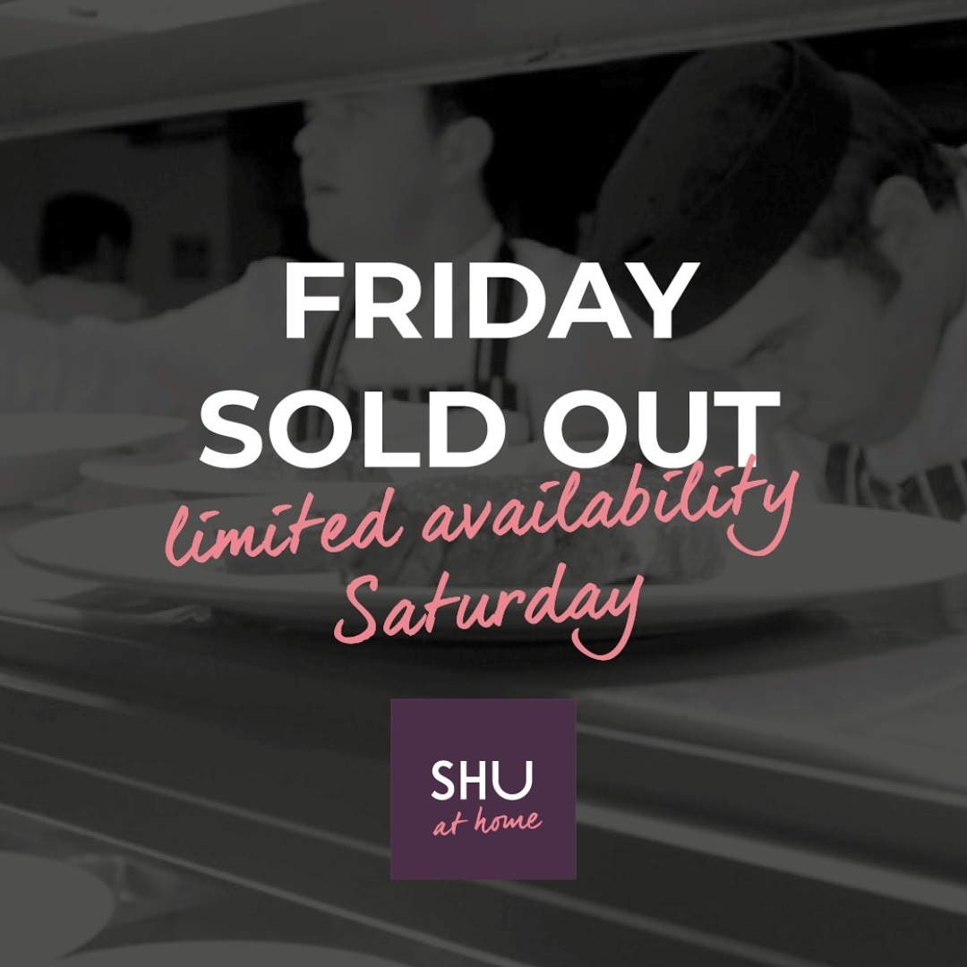 Friday 29th sold-out, limited availability Saturday 30th. Pre-orders are available at shu-at-home.com. 🍽