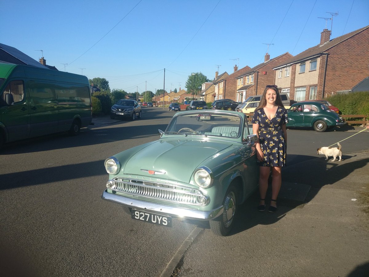 carartbyemily's tweet photo. Lockdown treat to me, from me! 😍 So in love with this car already!! #hillmanminx #newcar https://t.co/HSAWRGpX51