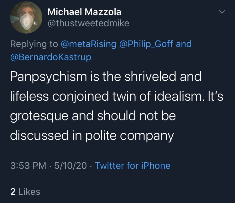 People getting irrationally angry at panpsychism: A thread
