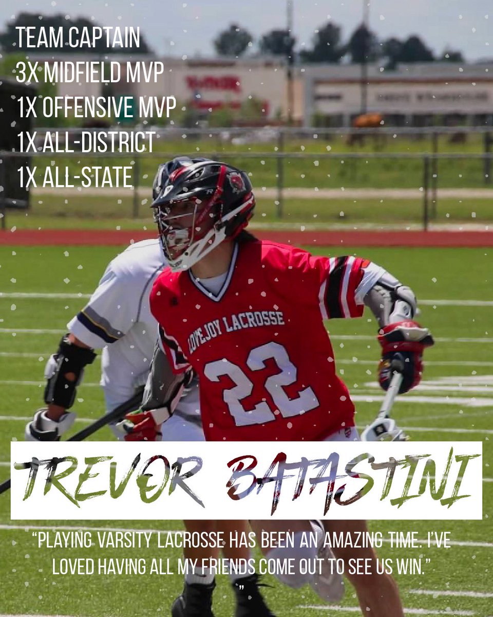 LeopardLacrosse's tweet photo. Senior Spotlight - Trevor Batastini

Trevor will continue his lacrosse career at St. John’s University this fall. https://t.co/mmTHdDQW0a