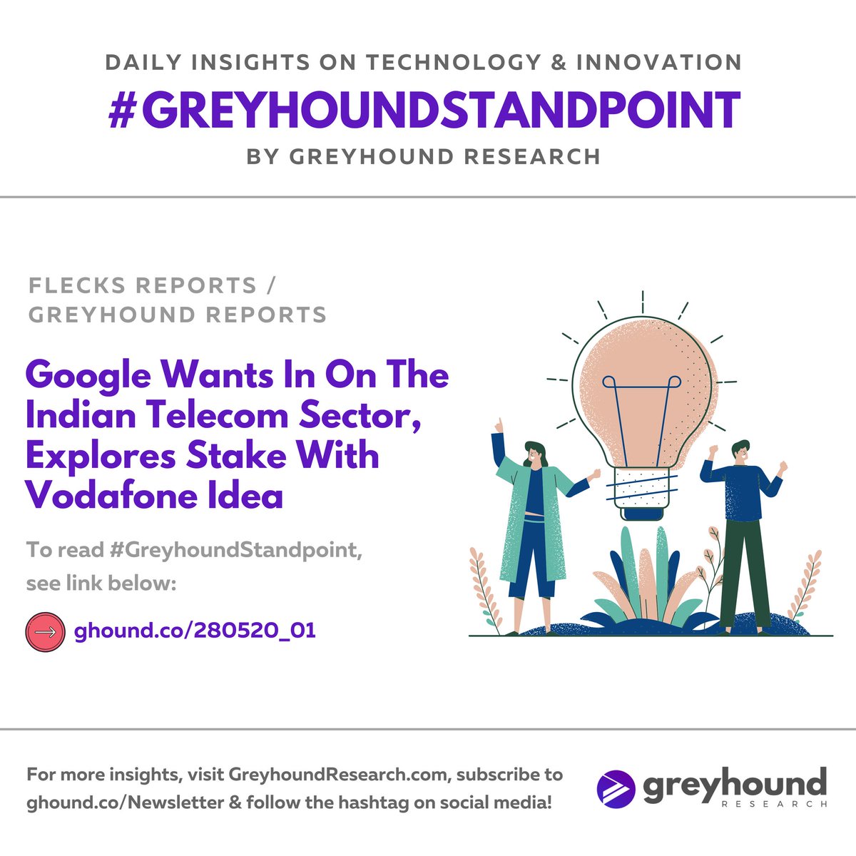Greyhound_R's tweet photo. Google Wants In On The Indian Telecom Sector, Explores Stake With Vodafone Idea
To read #GreyhoundStandpoint, see link below : π
https://t.co/DdrduGVz8G
#Telecom #Investment #VodafoneIdea #Digital #DigitalTransformation #DistributedFuture #VodafoneIdea #Google https://t.co/AST0UenNna