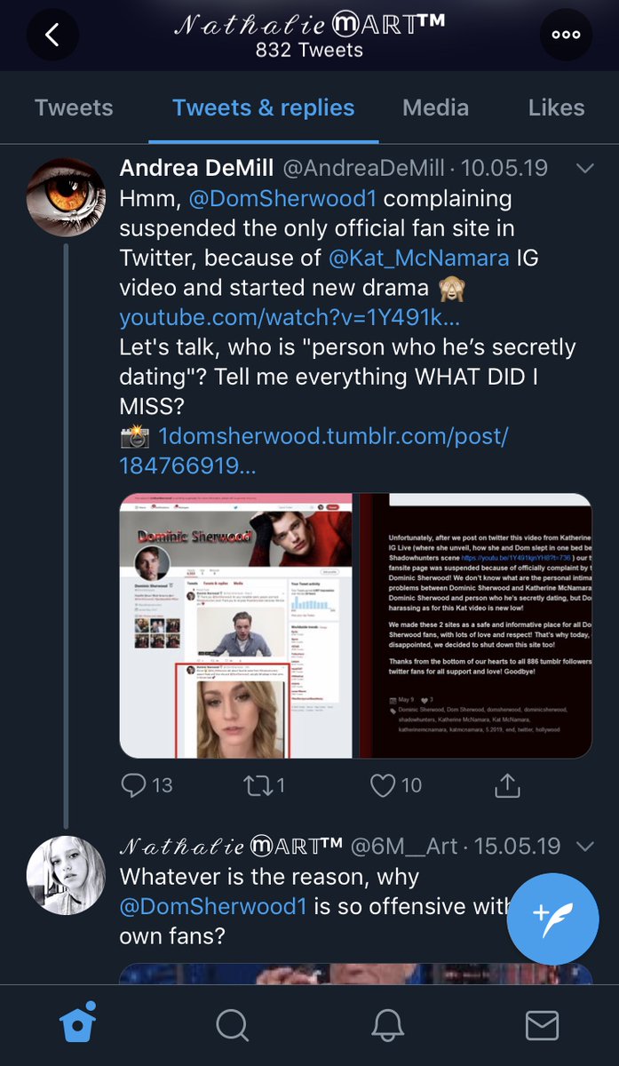 I actually forgot another person in their little bullshit connection. Do yourself a favour and block that one as well. That was back when the original drama happened in May last year. The lovely person commenting on & agreeing with this is the current owner of 1domsherwood. 