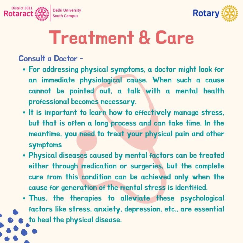 ...These often go unaddressed while discussing mental health issues. To heal ourselves physically, please remember, we also need to heal mentally. #rotaryinternational  #anxiety  #stress  #pandemic  #illness