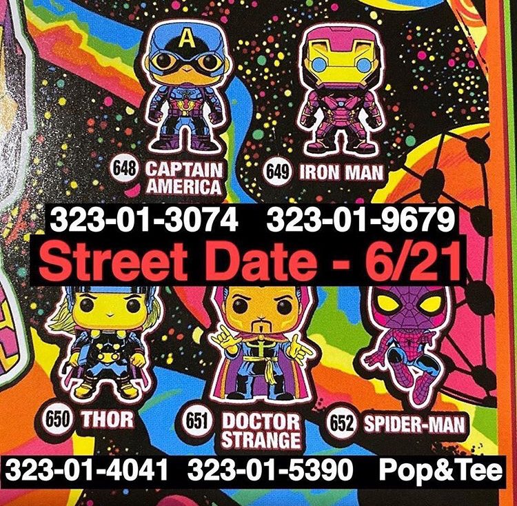 marvel pop black light