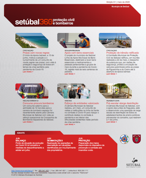 SetubalSos's tweet photo. #STB360PROCIV -  Já se encontra disponível a edição de maio da nossa newsletter📰https://t.co/zB9ZZZ3jhV
Destaque para as novas regras #COVID19PT de acesso às praias 🏖️🩴🗞️https://t.co/cXBETvrapu https://t.co/EsyAyg1M6x