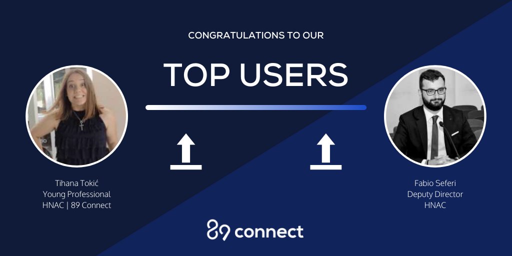 89connect's tweet photo. #TopUsers
Congratulations to @TihanaTokic and @fabioseferi the users at the top of our database 🎉
Win your visibility on 89 Connect👉 https://t.co/ubGy4mNZob
#users #challenge #Database #points #pointsbasedsystem #visibility #SocialNetworks #winner #socialmedia https://t.co/gXZQldJfSy