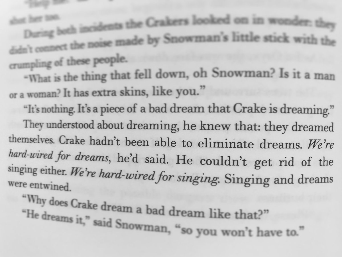 Alex_K_Black's tweet photo. That anxious point when you have 20 pages left of one of the best books you’ve ever read. 📖
#dontwantittoend #oryxandcrake #dreaming #singing #crakers #margaretatwood #morereadinglessstreaming #readmore2020 https://t.co/9SU8IJpIyM