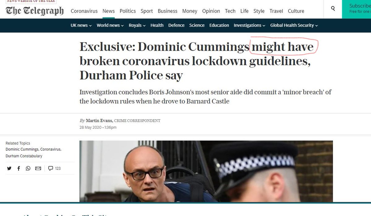 Spot the difference! 
1st image was the headline when I tweeted at 1.38pm - 2 mins after the <a href="/Telegraph/">The Telegraph</a> story went online. 2nd image taken at 2.51pm
