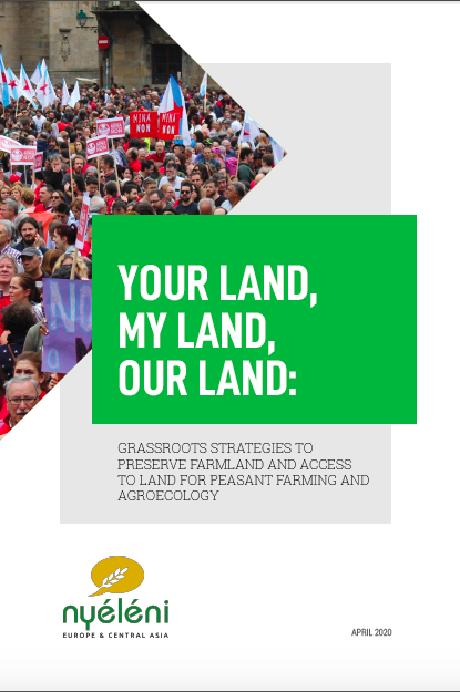 Urgenci1's tweet photo. Today the @nyeleni_europe Food Sovereignty Movement launches a handbook to strengthen land struggles for small and medium-scale food producers and local communities. Coord. by @Terredeliens @ECVC1 @TNInstitute @urgenci @ecoruralis @realfarming @IFOAMEU https://t.co/PxxSK7ip0L https://t.co/mwzT2OiCF7
