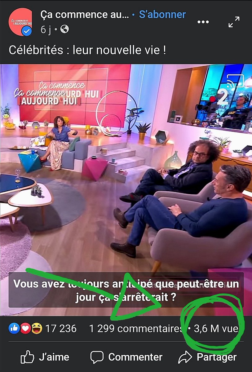 MERCI À VOUS !
on se revoit dès que possible.

Le replay :
mobile.france.tv/france-2/ca-co…

<a href="/CaCommenceAuj/">Ça commence aujourd’hui</a>  @France2tv <a href="/FaustineFB/">Faustine Bollaert</a>  @chateaudelavernée