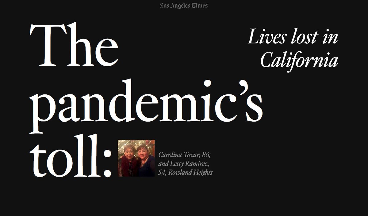 What challenging but important work. Very thankful to the great folks at the @latimes & our @USCAnnenberg faculty who made it possible for our student journalists to be part of the effort to chronicle those lost. latimes.com/projects/coron… #ascj #usc