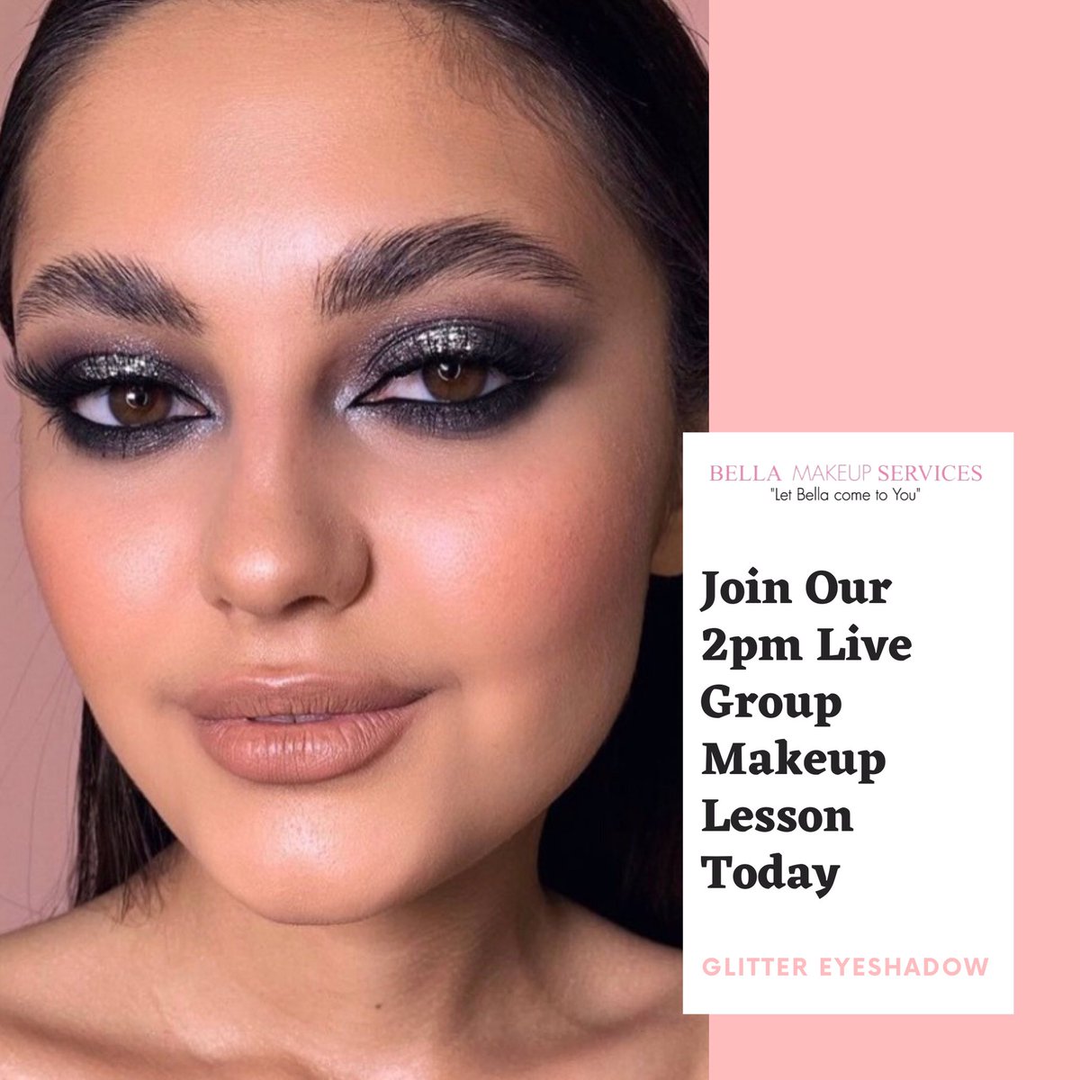 BellaMakeupS_'s tweet photo. Learn How To Create This Bold Glitter Eyeshadow Look Today⠀
⠀⠀⠀⠀⠀⠀
Book Now To Join Us 💕✨💻💕✨📲⠀⠀⠀⠀⠀⠀⠀⠀⠀⠀⠀⠀⠀⠀⠀

A Live Group Online Makeup  Lesson⠀ (Learn How To Create This Look On Yourself Today)

2pm - Glitter Eyeshadow ⬅️⬅️⬅️⬅️ https://t.co/2NCBPohDQd